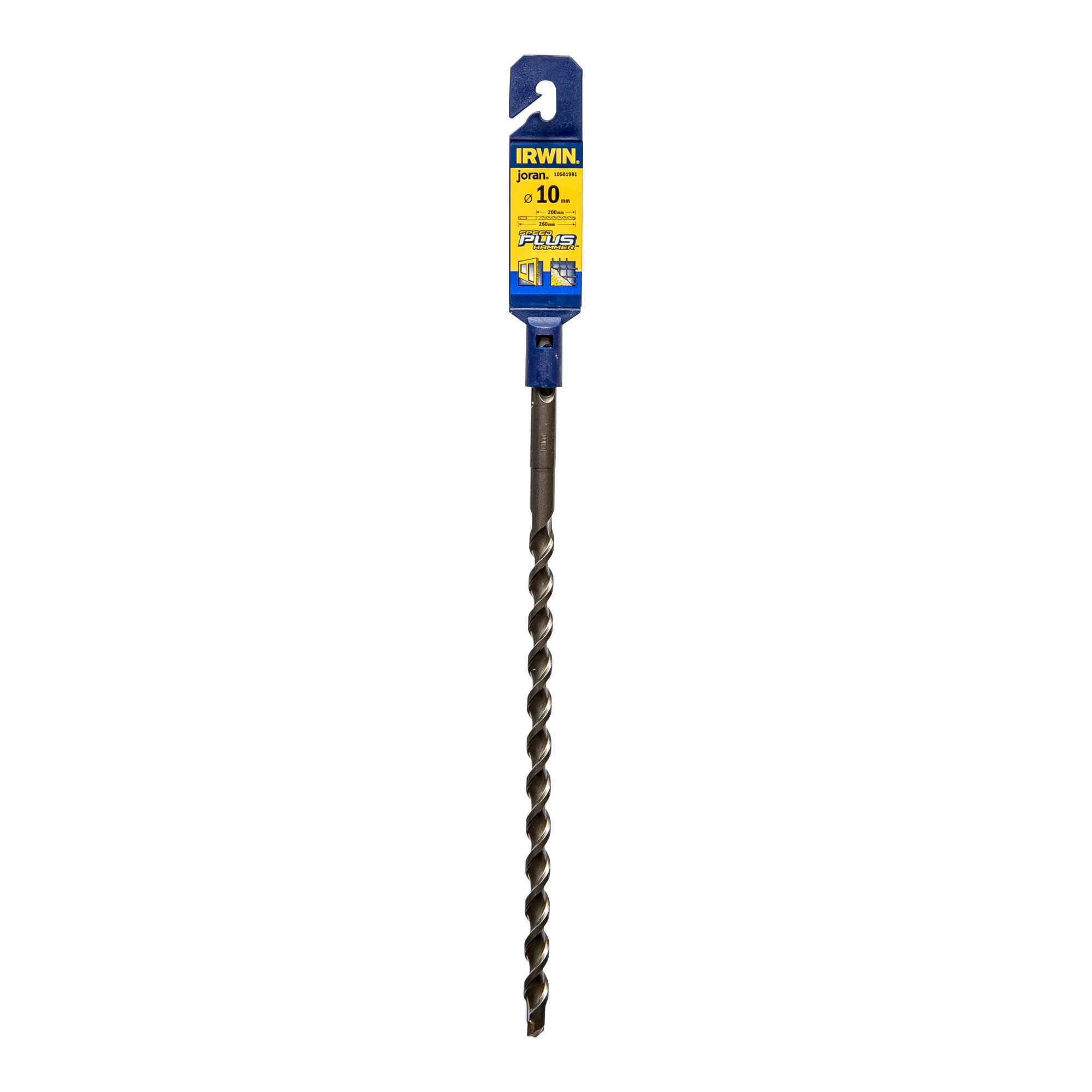 Irwin Schwarz/Silber Bohrereinsatz, Drill Speedhammer Plus Sds + 10 X 200/260 Mm - Bild 2