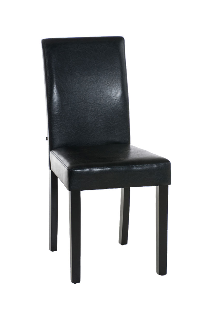 Décoshop26 - Chaise De Salle À Manger X1 Design Moderne En Pvc Noir Et