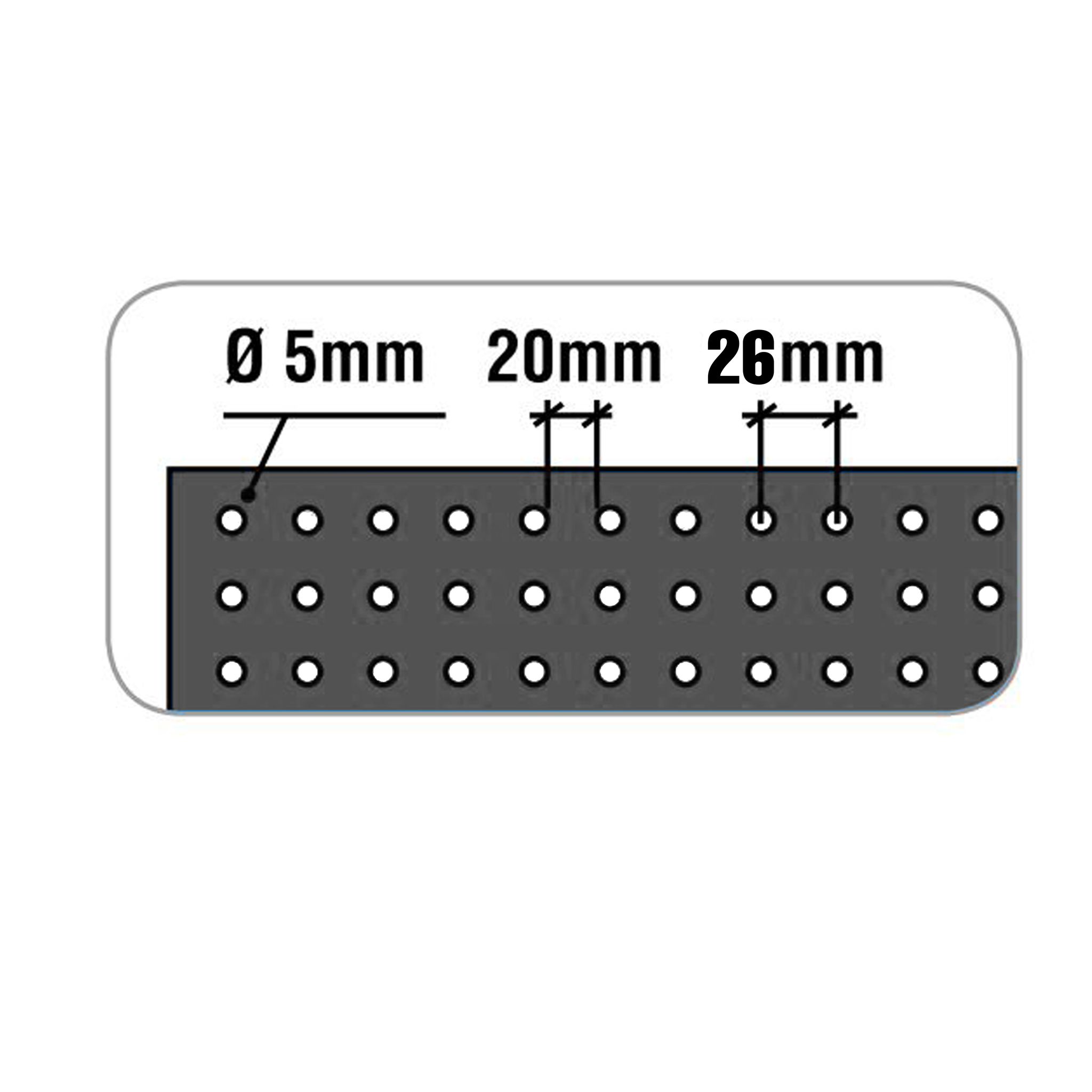 Panneau mural perforé porte-outils en métal gris, 600 x 1500 x 35 mm, 22 crochets et 3 accessoires