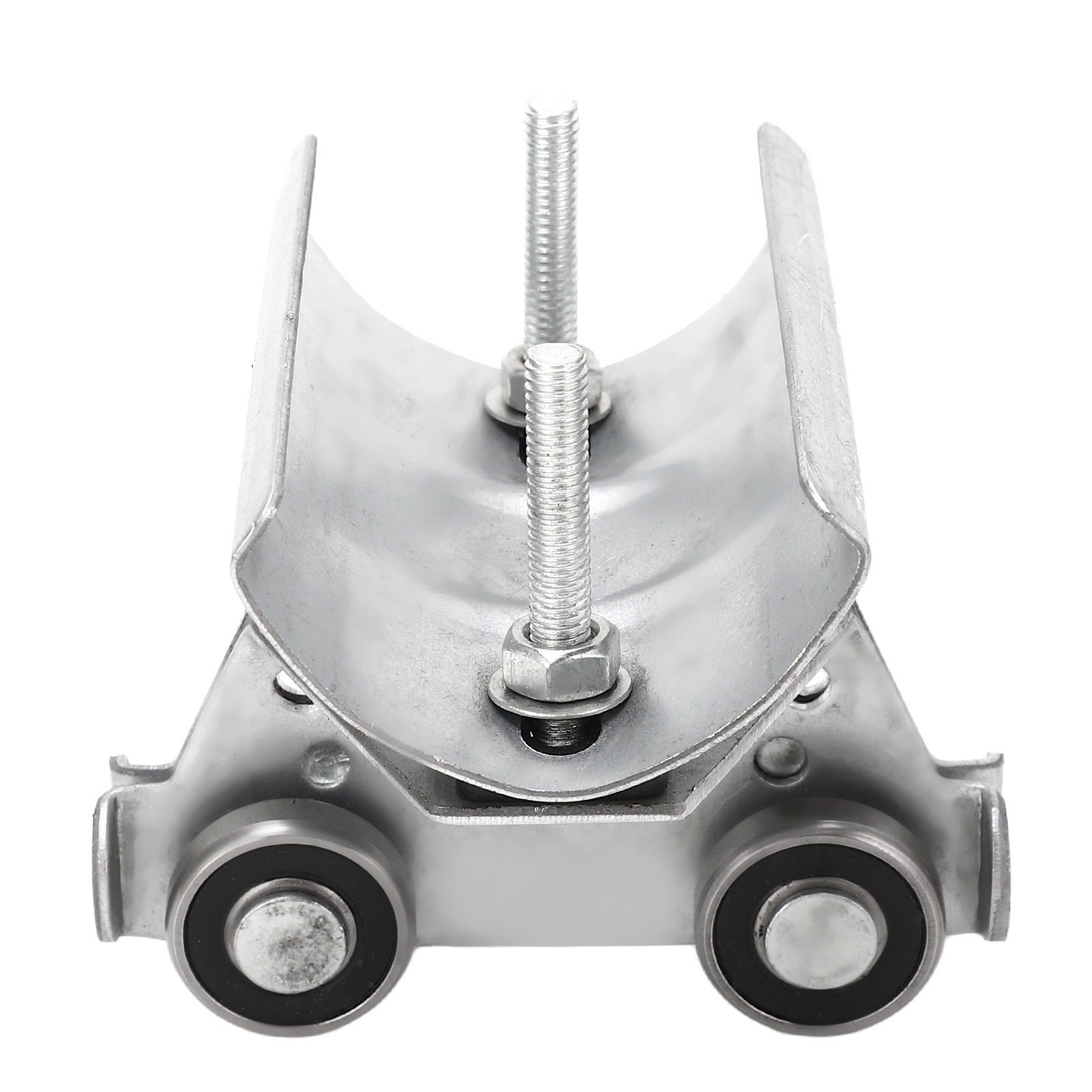 Chariot à roue de guidage en acier inoxydable pour câble, poulie Ø 24 mm, entraxe 50 mm