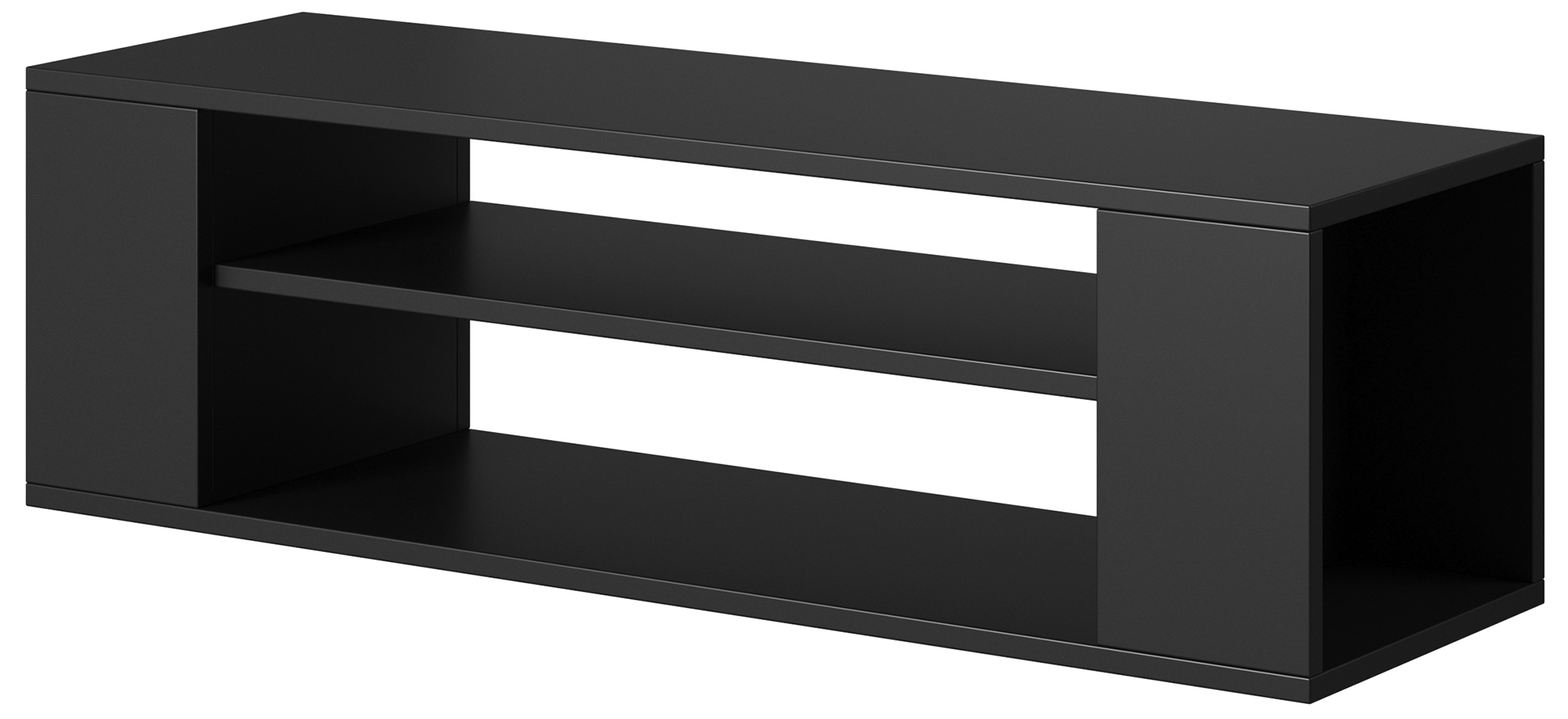 Selsey - Weri - Meuble Tv - 100 Cm - Noir - Style Moderne