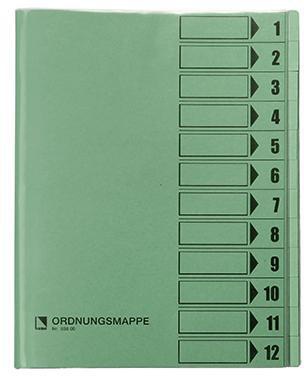Bene Grün Ordnungsmappe 83800Gn Din A4 12Fächer 127032760 - Image 5