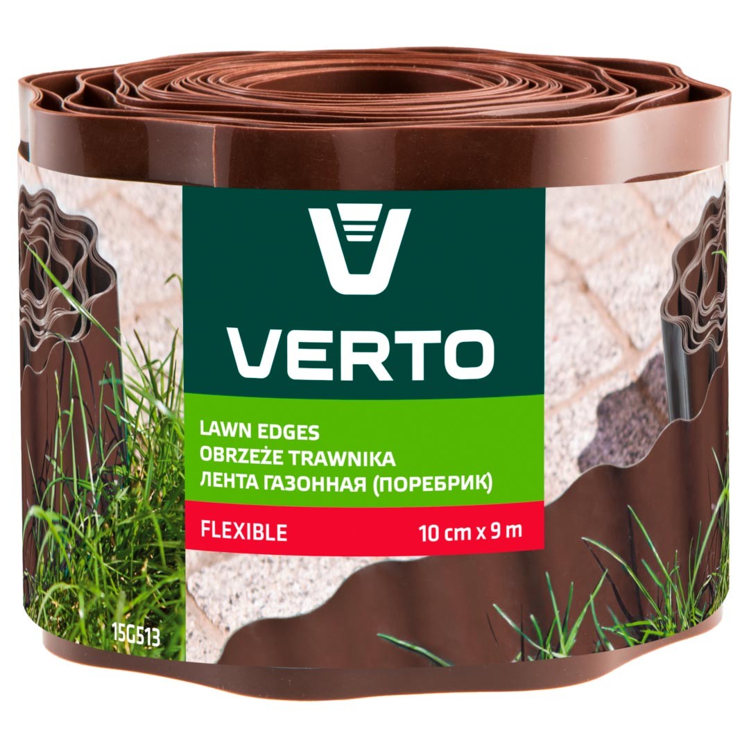 Verto Braun Rasenkanten 10 Cm X 9 M,