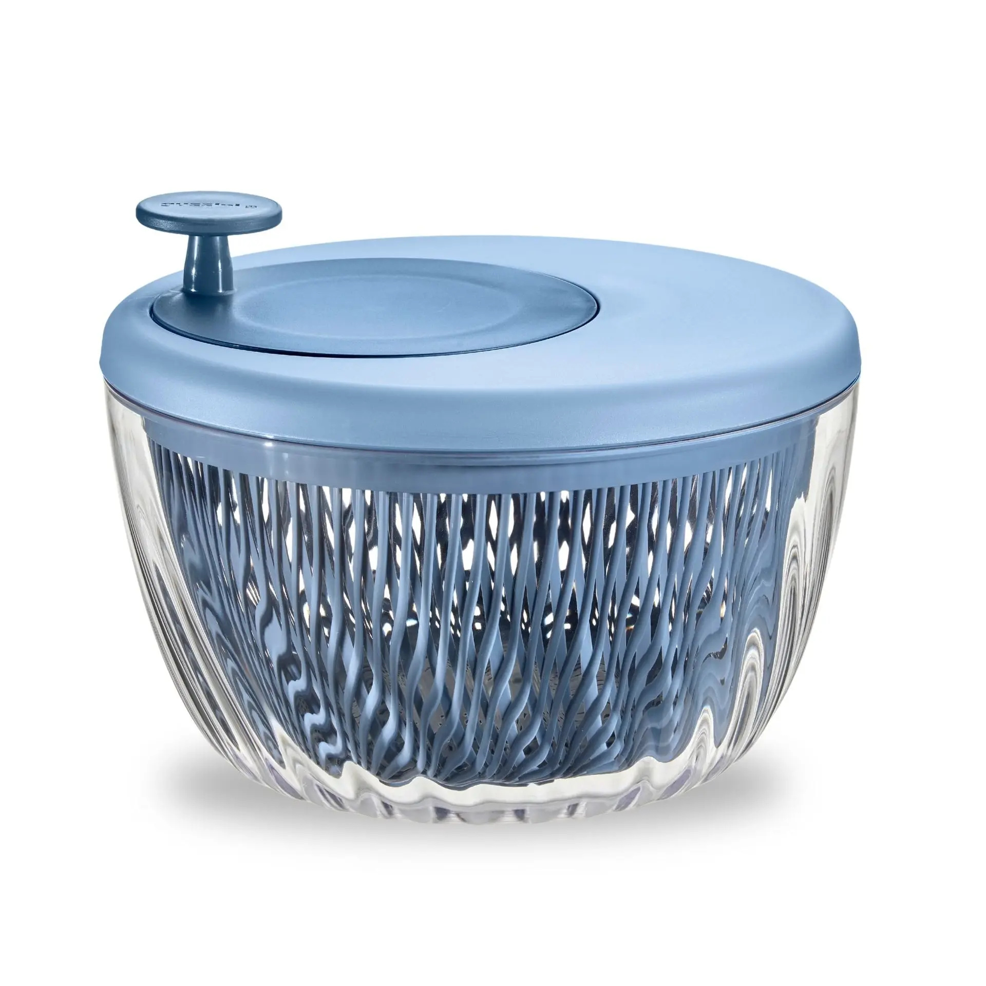 Guzzini Deep Air Blue Salatschleuder Mit Deckel 'Spin&Store' "Preparation" - Bild 2