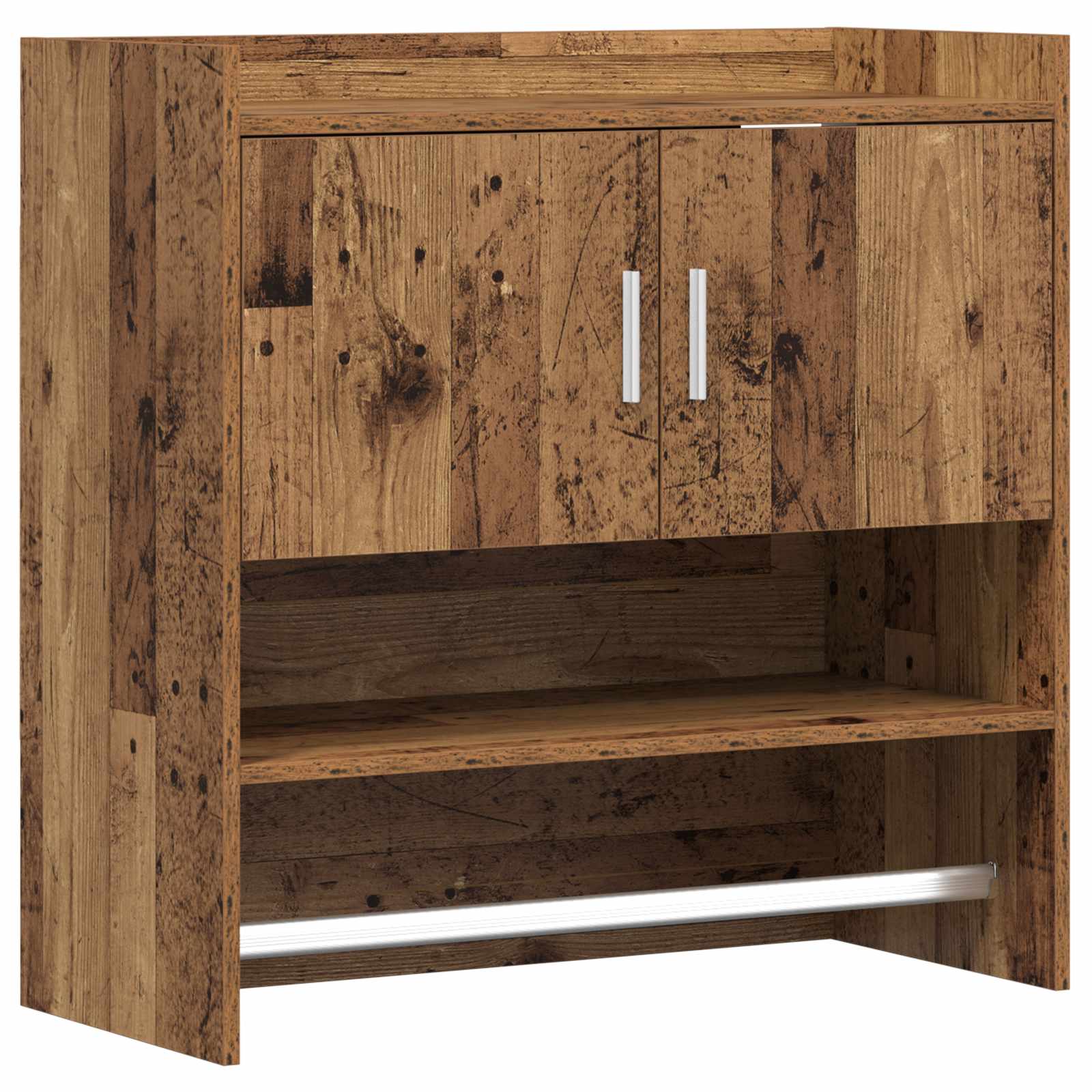 Vidaxl Wall Shelf Wall-Mounted Old Wood 80 X 36 X 80 Cm 8721451281924