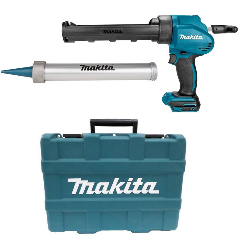 Makita Blau 18V Kittpistole (Einzelmaschine) Mit Kartuschenhalter Im Koffer Dcg180zxk