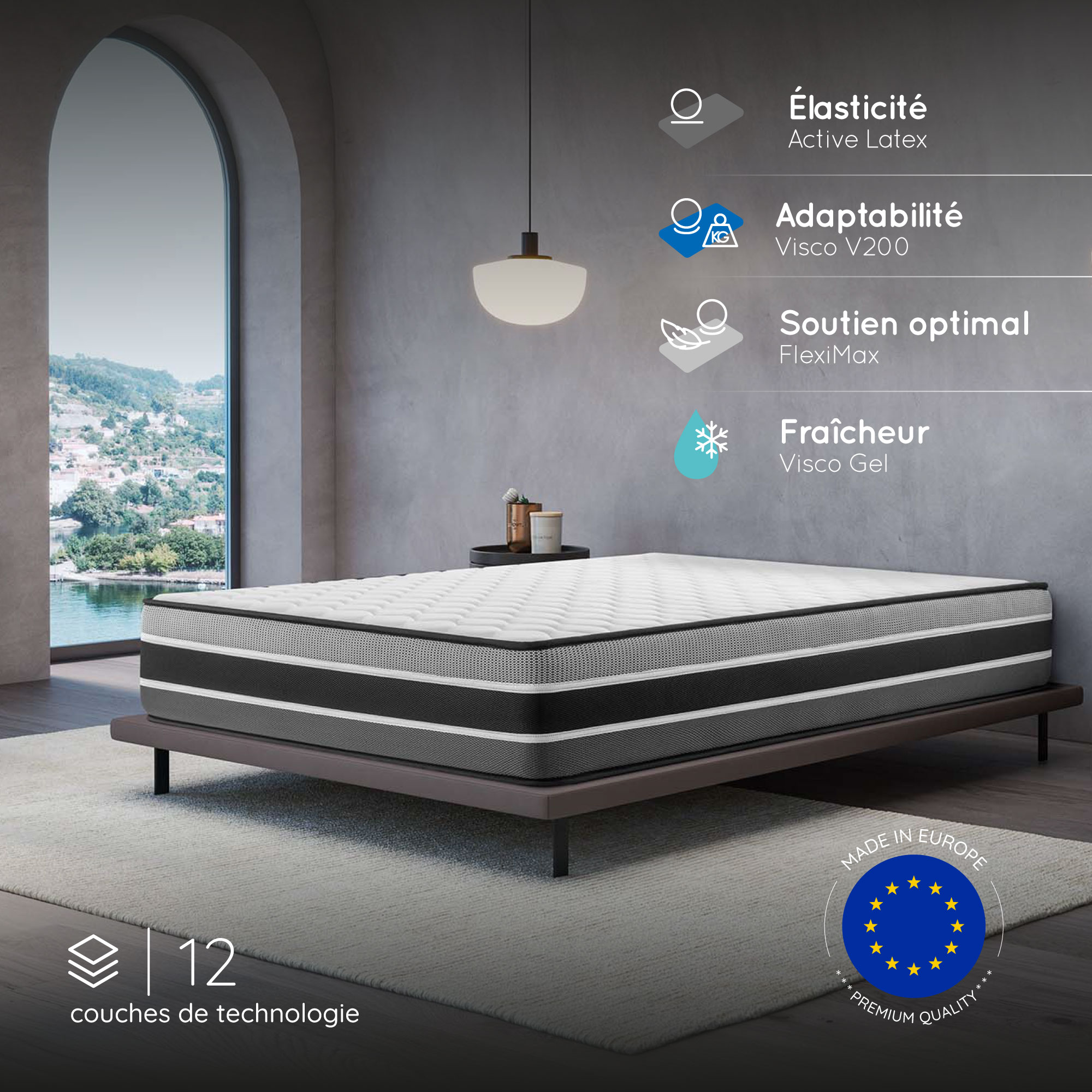Cosmos - Matelas Felis 160x200 Cm