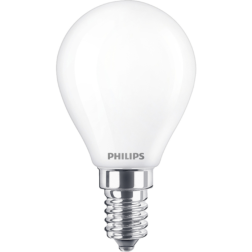 Philips Filament-Kerzenlampe, P45, E14 x2, Milchglas, 40 W, 4,3 W, 40 W, E14, 470 lm, 15000 h, Warmweiß - Image 4