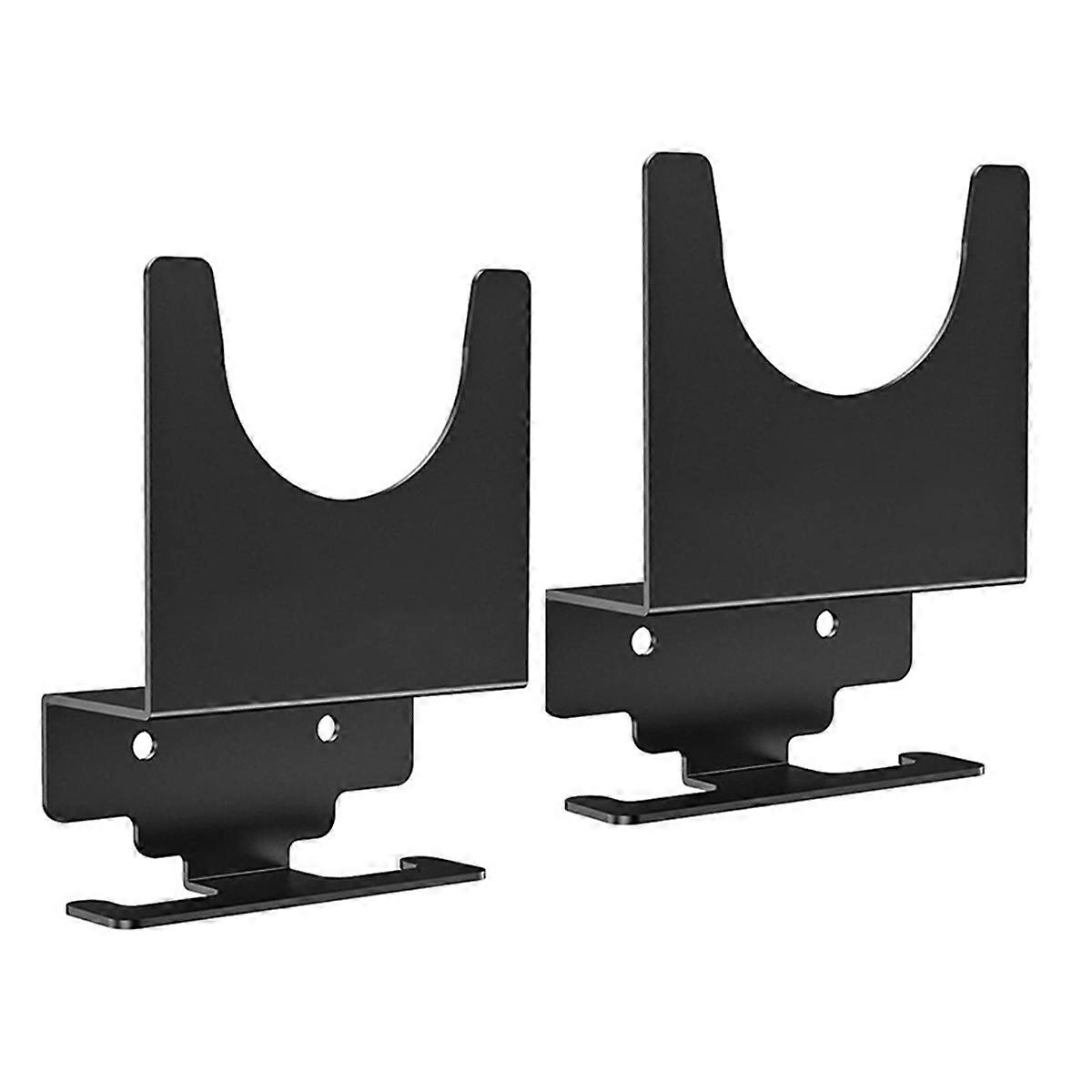Support mural pour meuleuse d'angle, rangement d'outils d'atelier en métal noir, fixation par vis et chevilles