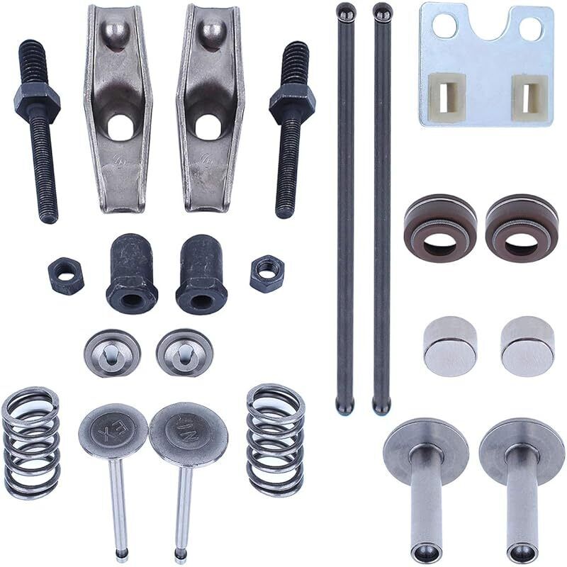 Kit de tige de poussée de soupape pour Honda GX340 GX390, avec plaque de guidage, culbuteurs, écrous de réglage, joints, rotateur