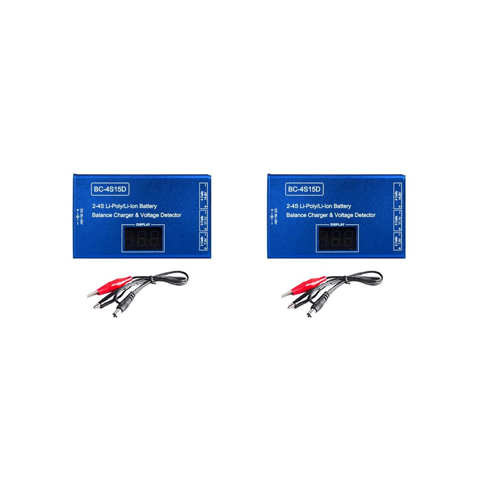 2x Bc-4s15d Batterie Lipo Li-ion Balance Chargeur D�tecteur De Tension Lcd Affichage Num�rique Balance Chargeur Pour Batterie Rc OEM