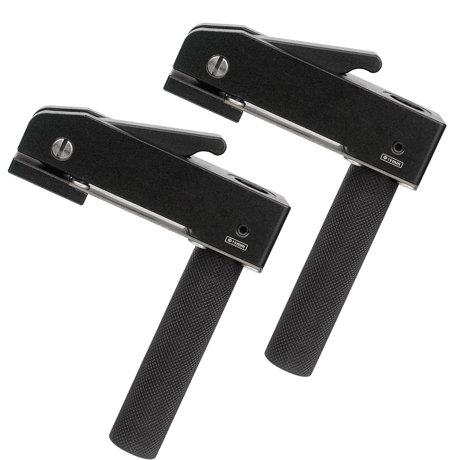 Collier de serrage réglable pour travail du bois, aluminium et inox, tiges 19 mm, lot de 2