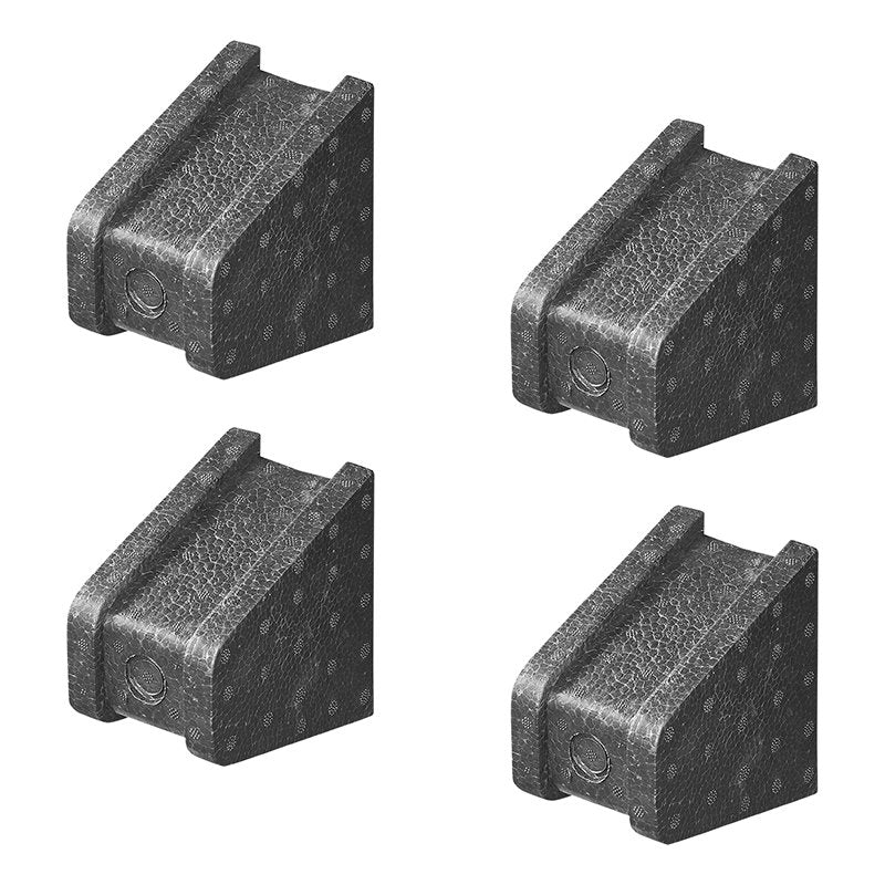 Proplus Schwarz Abstandshalter Fur Wohnwagen Und Wohnmobilverdeck - Set Mit 4 Stuck