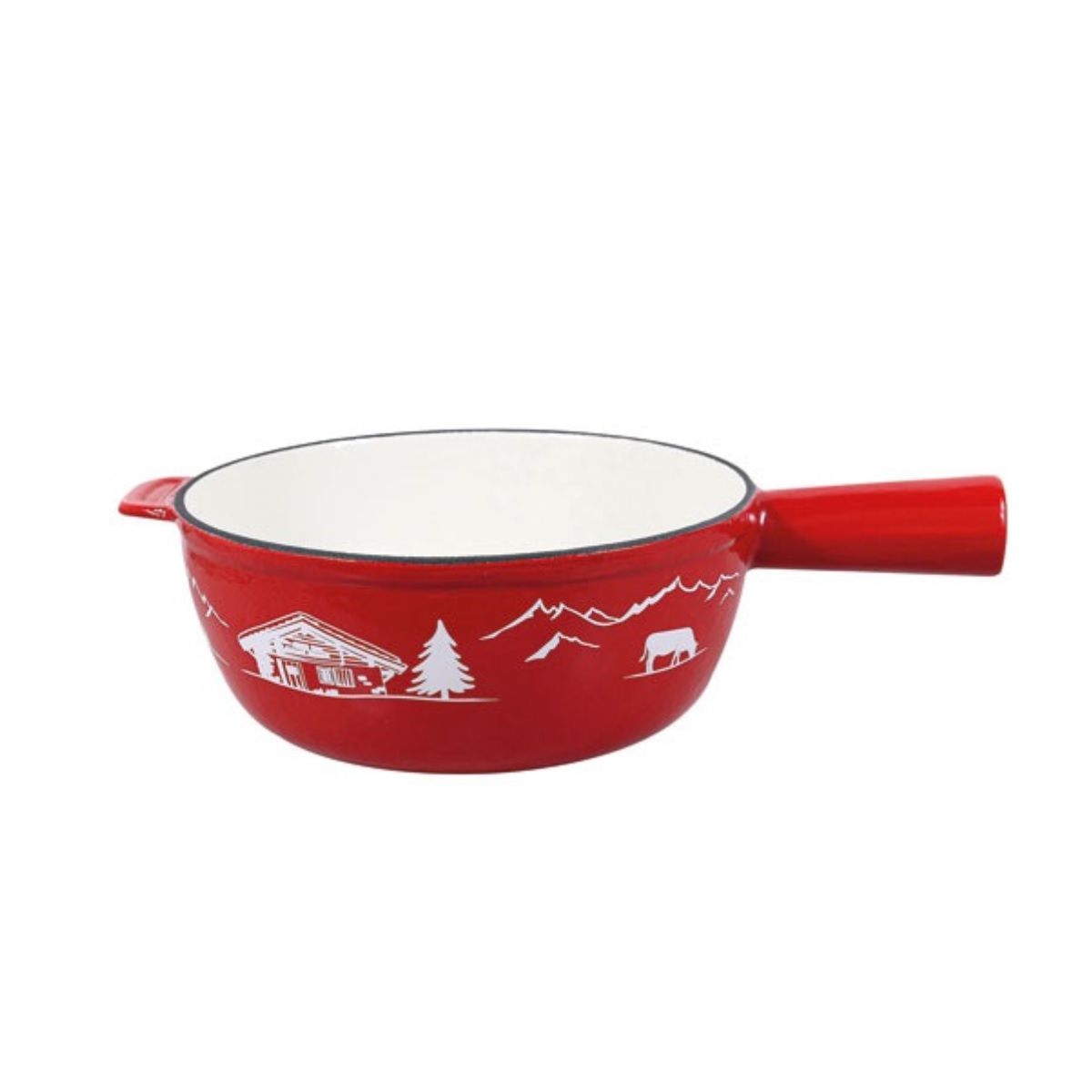 Table Et Cook - Montagne Poelon Fonte 24 Rouge