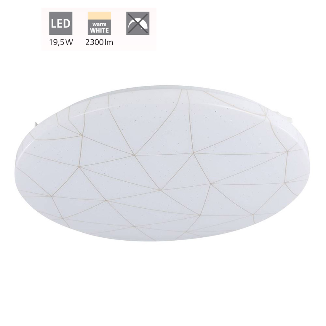 Eglo LED Deckenleuchte Rende weiß gold Ø 38 cm - Bild 3