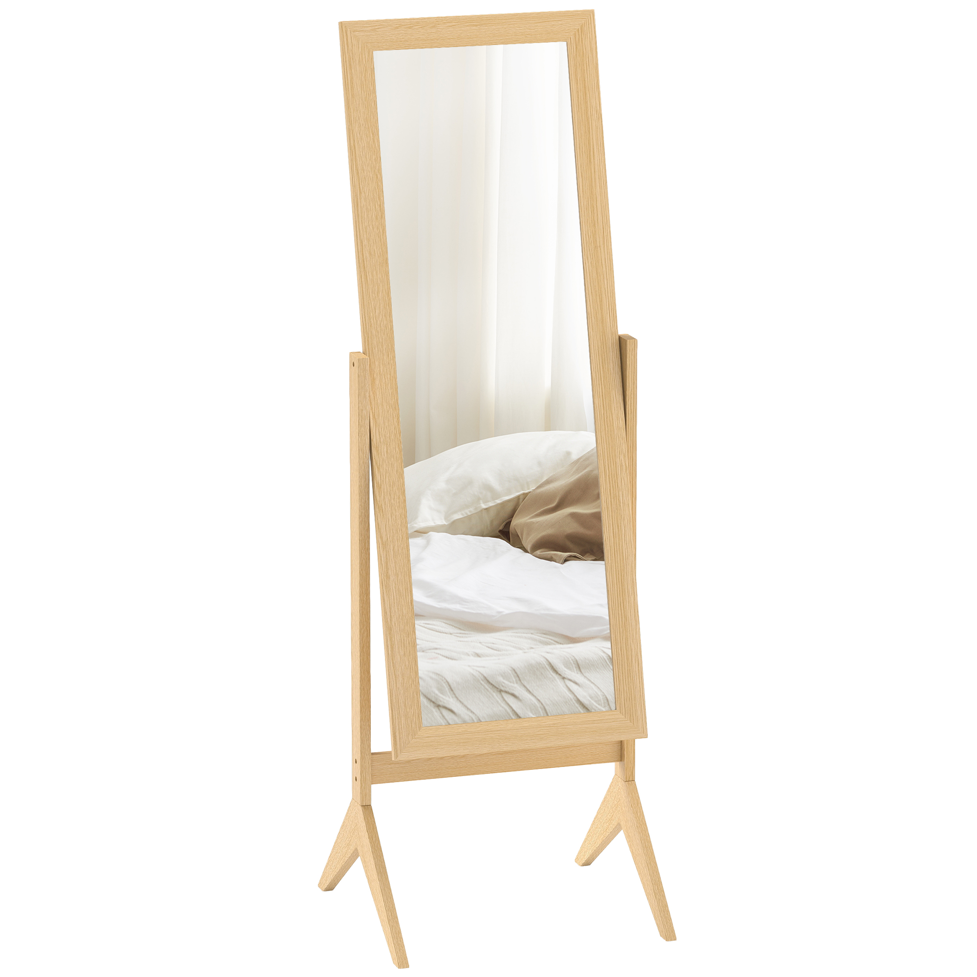 Miroir En Pied - Homcom - Inclinaison Réglable - Pour Dressing Chambre