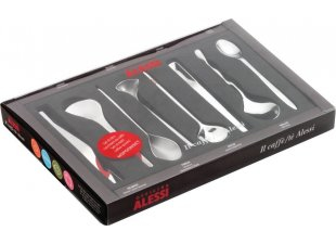 Alessi Il caffè/tè - Set mit 8 Kaffeelöffeln, Edelstahl 18/10 | Set mit acht Kaffeelöffeln, entworfen von acht verschiedenen Architekten, jeder mit einer einzigartigen Form - Bild 5