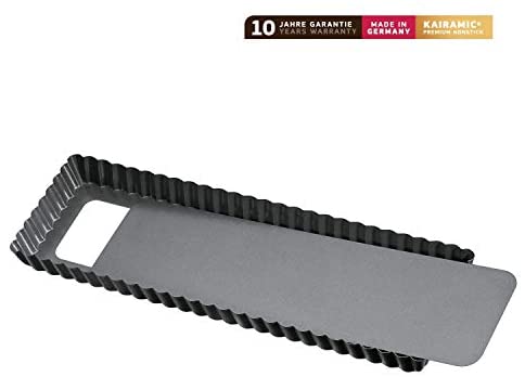 LA FORME Tarteform mit Hebeboden rechteckig 35x13cm grau