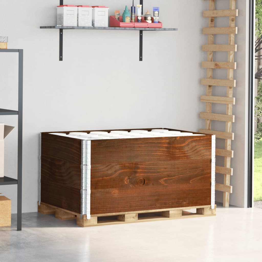 Collier de palette en bois de pin massif, 120x80 cm, pliable et empilable, lot de 3