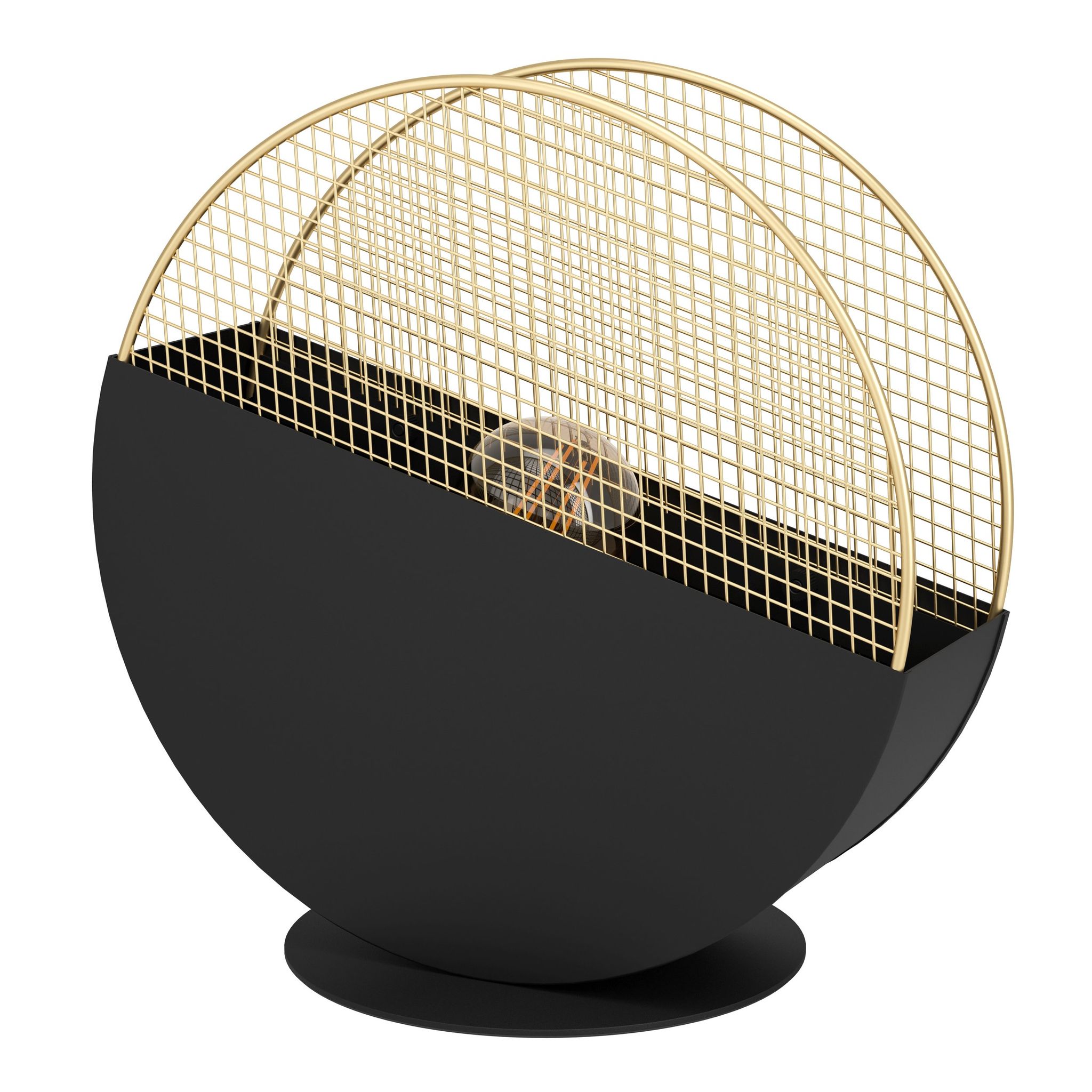 Eglo Schwarz/Gold Tischlampe, 43813 (E27) - Bild 4