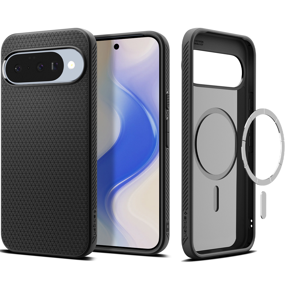 Spigen Liquid Air™ MagFit Backcover für das Google Pixel 10 / 10 Pro - Matte Black - Bild 4