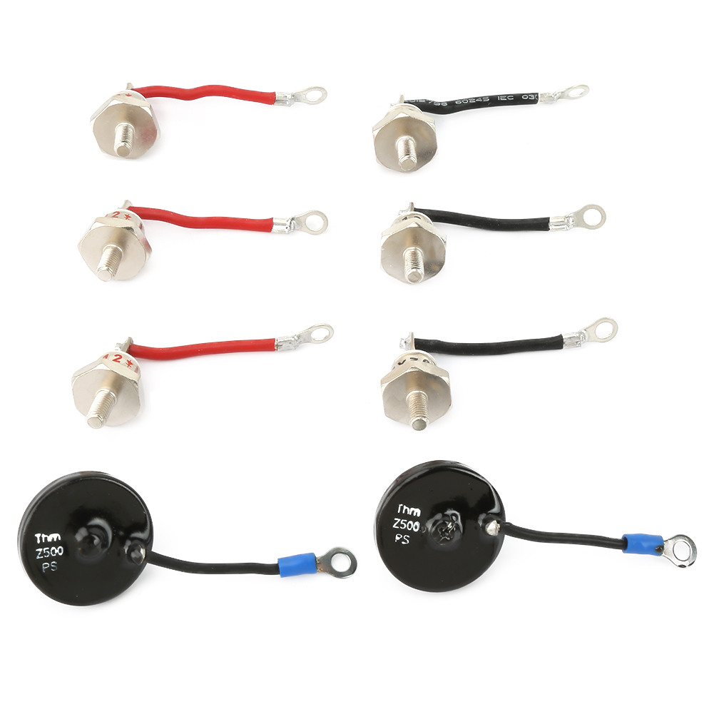 Kit de diodes redresseuses RSK6001 pour alternateur Stamford, 3 diodes positives et 3 négatives, 2 résistances