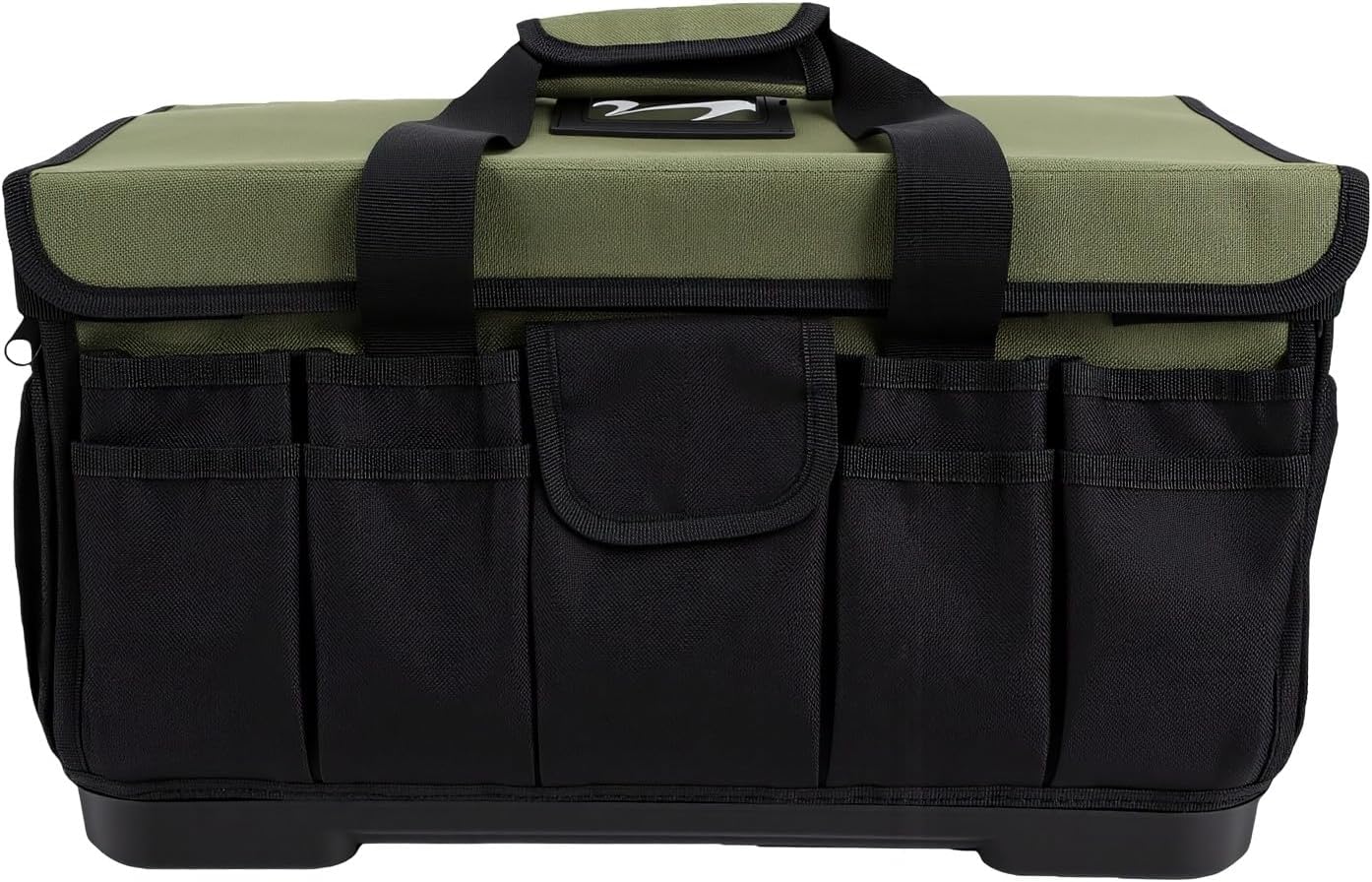 Sac à outils 25 L, 46 poches, base rigide en PP, tissu Oxford 1680D, charge 45 kg