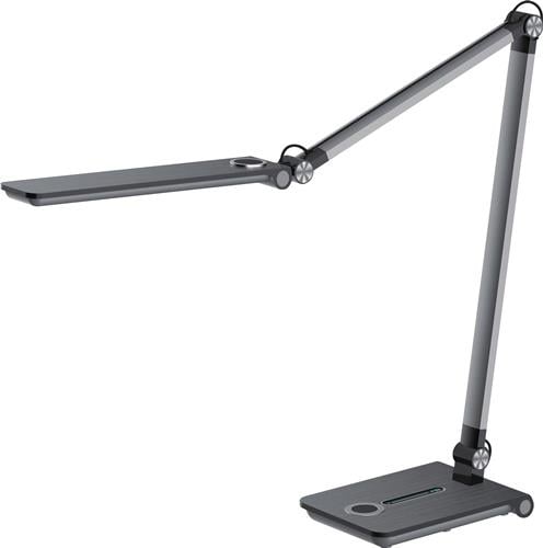 Grau Schreibtischleuchte Wave Metallic H.max.760mm Standfuß M.led Hansa - Bild 7
