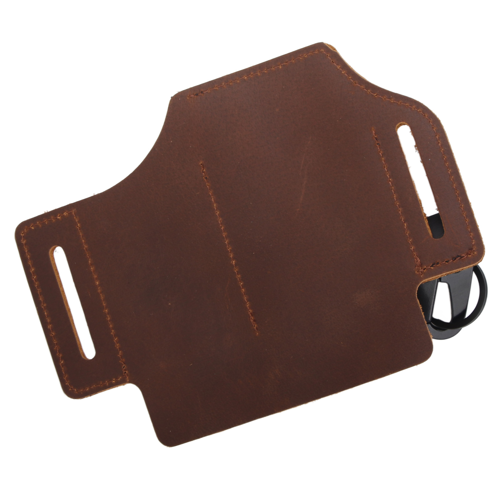 Étui de ceinture EDC en cuir de vache, 17,5 x 13 cm, porte-outils multifonction