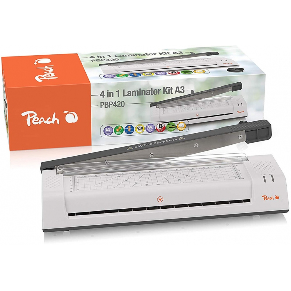 Peach 4 in1 Laminiergerät A3 & Hebelschneider A4, PBP420 - Image 5