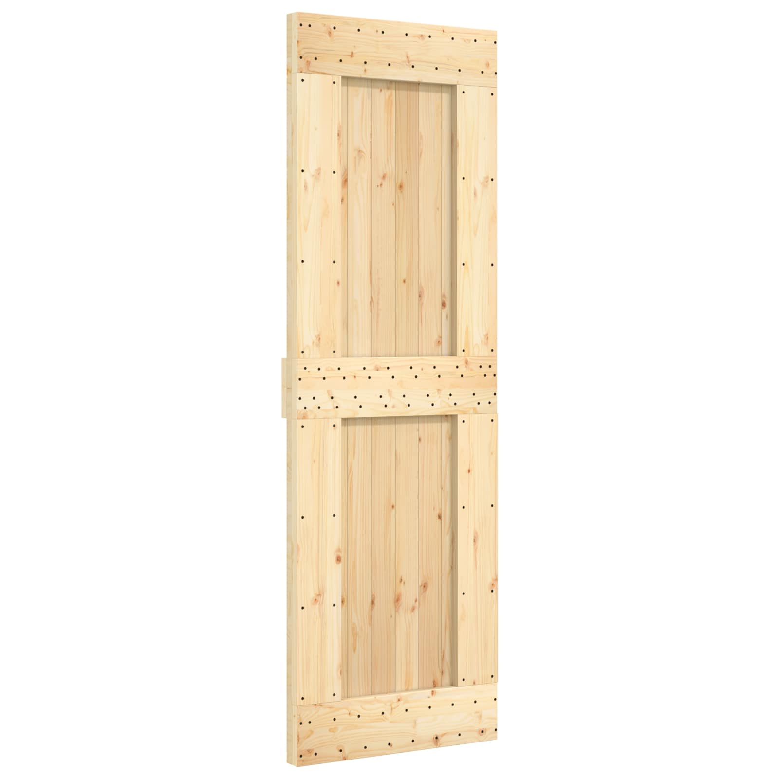 Door Narvik Natural 70 X 210 Cm Solid Pine Wood Vidaxl