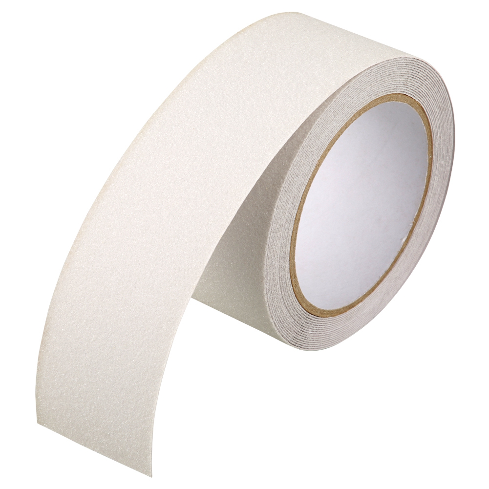 Ruban antidérapant adhésif en PVC, 5 cm x 5 m, transparent, résistant à l'usure