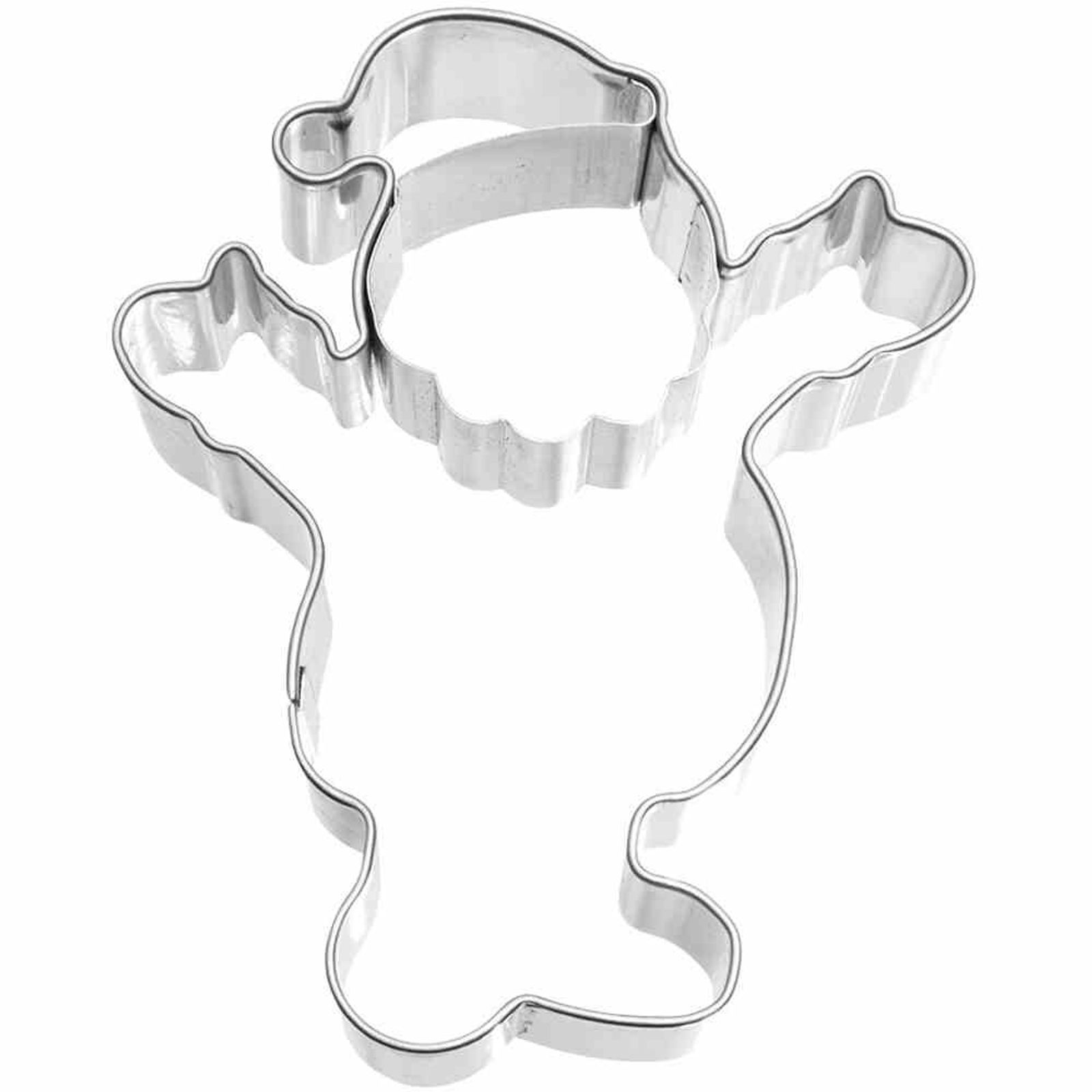 Birkmann Ausstechform Santa Claus, 8, 5 Cm, Edelstahl, Mit I