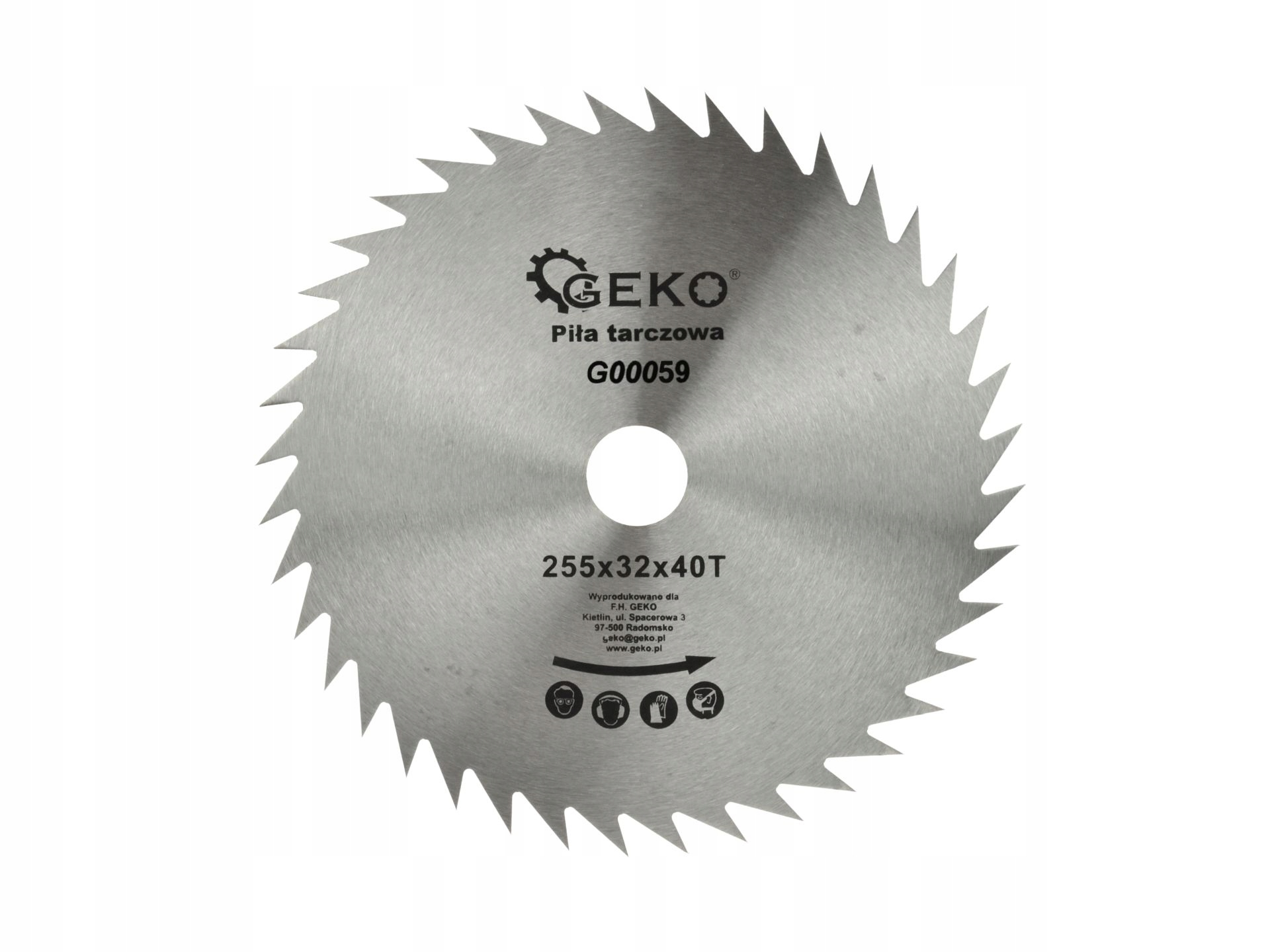 Import Kreissägeblatt Geko G00059 250 Mm 40 Zähne