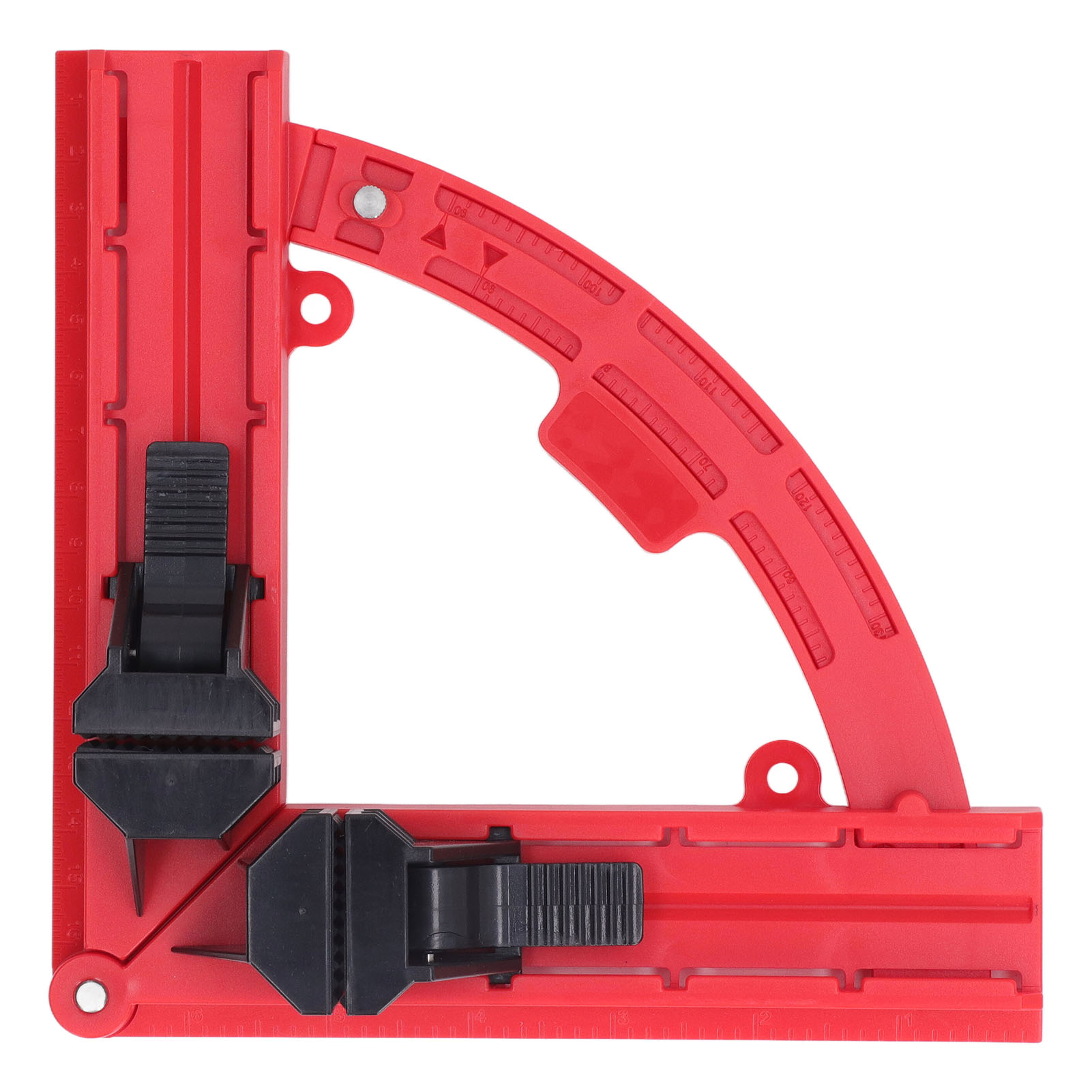 Pince d'équerre de fixation réglable 30-90° en ABS, pour menuiserie et assemblage