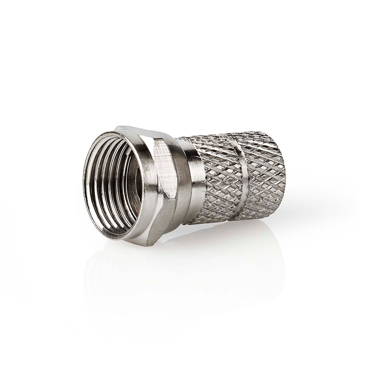 Nedis Silber F Stecker Gerade Mannlich Vernickelt 75 Ohm Verdrehbar Kabeleingangsdurchmesser 70 Mm Zinklegierung 5 Stk Schachtel