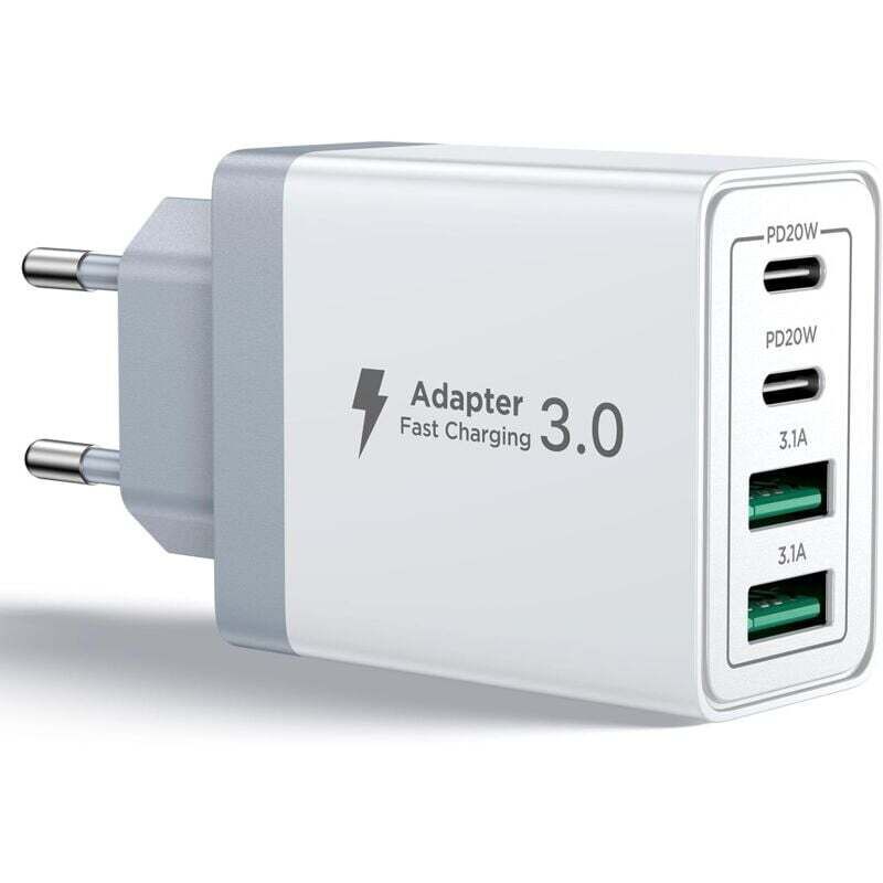 [mai Utilizzato]caricabatterie Usb-c, Caricabatterie Rapido Usb-c A 4 Porte Da 40 W Per Iphone, Adattatore Type-c Multi-power Pd+qc 3.1a Per Iphone 16 15 14 13 12 11 Pro Max X Xs Xr 8 7 6s Plus Mini S