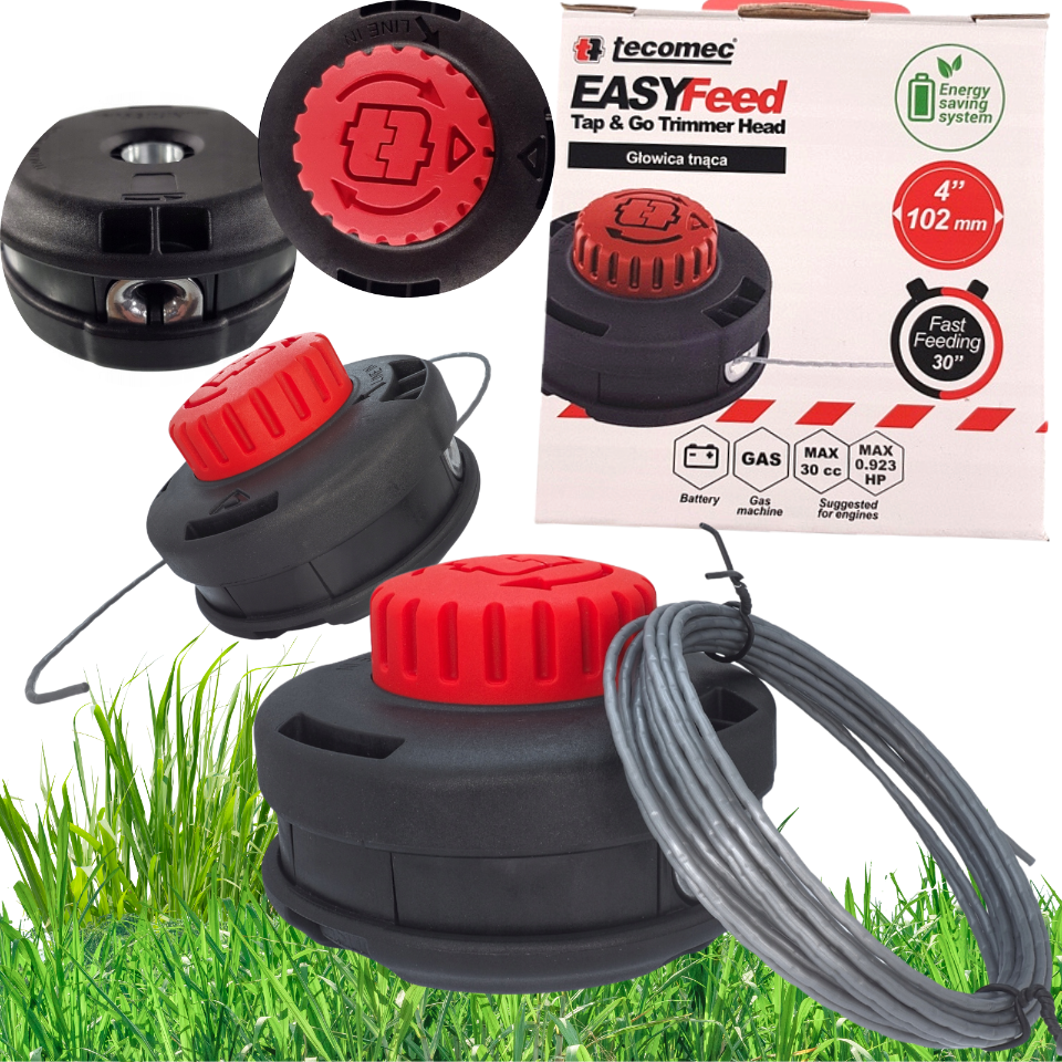 Partner Tecomec-Schneidkopf Für Benzin-Freischneider, Fadenschneidkopf Für Nac Easyfeed M10 Freischneider 8032706108508