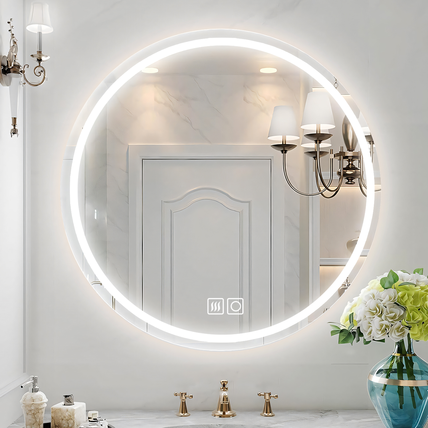 Miroir De Salle De Bain Led Rond
