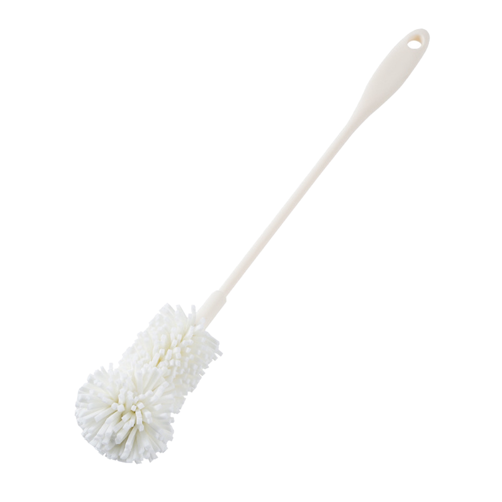 Brosse à gobelet flexible 40 cm, tête rotative 360°, PP et EVA, noir