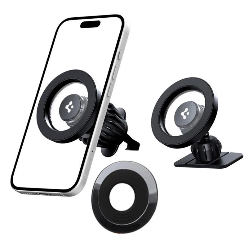 Oem Spigen Mft13 Magsafe Kfz-Halterung Für Cockpit Oder Lüftungsschlitze – Schwarz