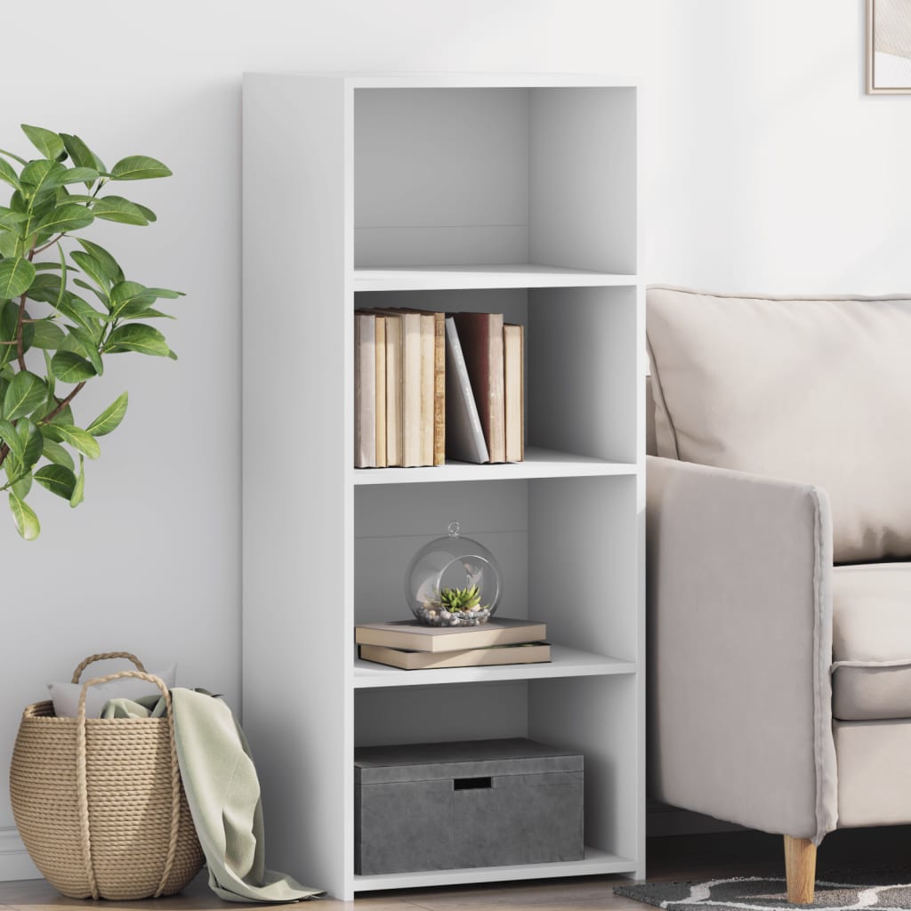 Buffet Haut Blanc 50x41x124 Cm Bois D'Ingénierie - Vidaxl
