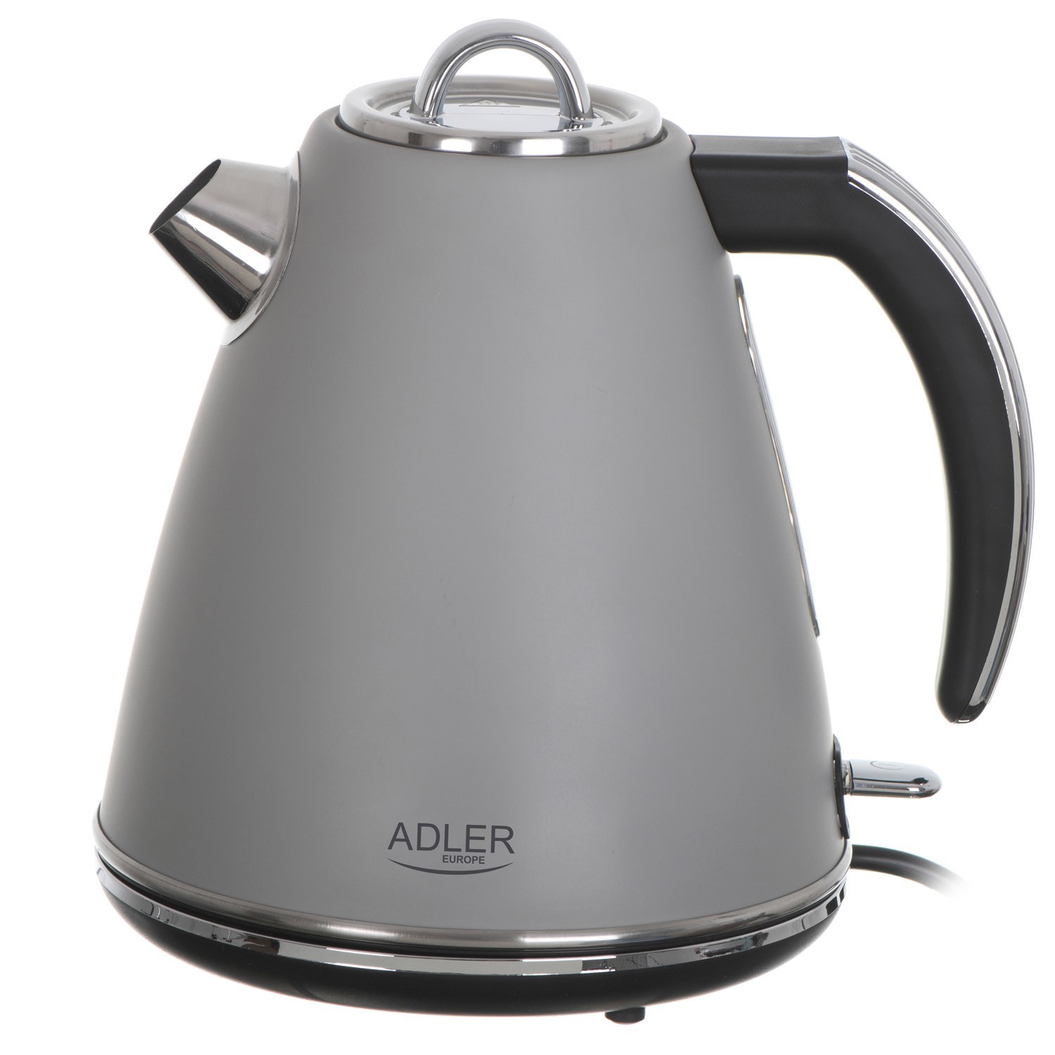 Adler Grau Ad 1343 Bouilloire Grise Métal 1,5 L Strix - Capacité Maxi : 1,5 L - Témoin De Contrôle