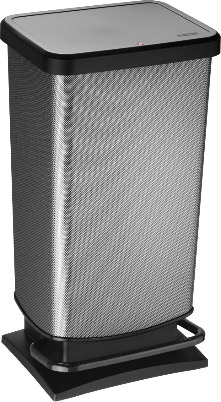 Rotho Rot Treteimer Paso 40 L Dekor Carbon Müll- & Abfalleimer - Ho