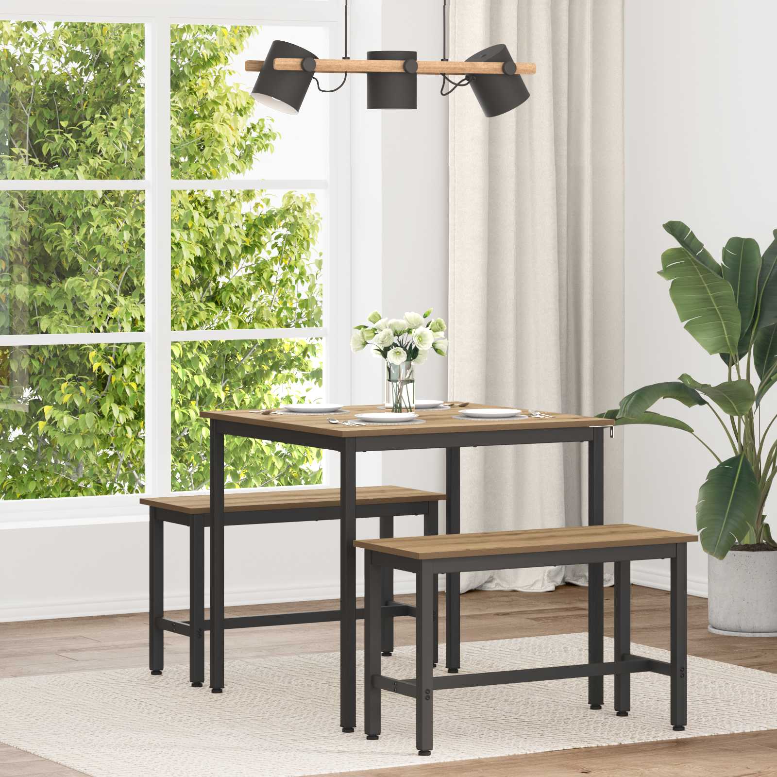 Dining Tables 80 X 80 X 75 Cm Metal Vidaxl