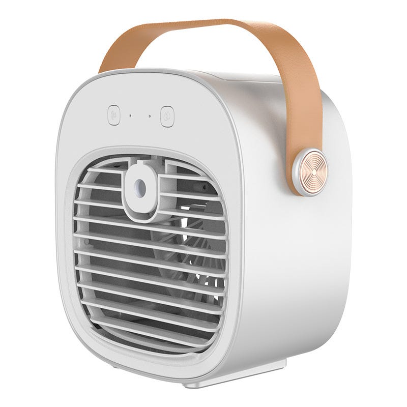 Condizionatore D'Aria Portatile Verde, Mini Ventilatore Portatile Raffreddato Ad Acqua, Ventilatore Silenzioso A Tre Velocità, Ventilatore Da Scrivania Usb (bianco)