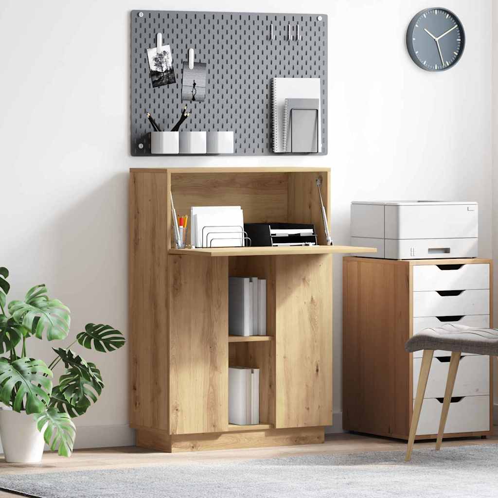 Vidaxl - Bureau Chêne Artisanal 71,5 X 31,5 X 106,5 Cm Bois D'Ingénierie
