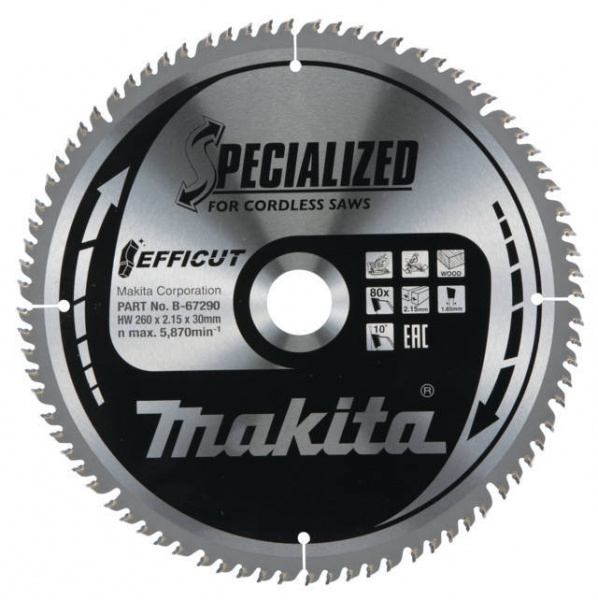 Efficut lame de scie à onglet 260x30 mm pour bois — photo de l’offre ManoMano