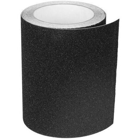 Bande antidérapante adhésive grain 80, 15 cm x 5 m, haute traction, pour escaliers et sols glissants