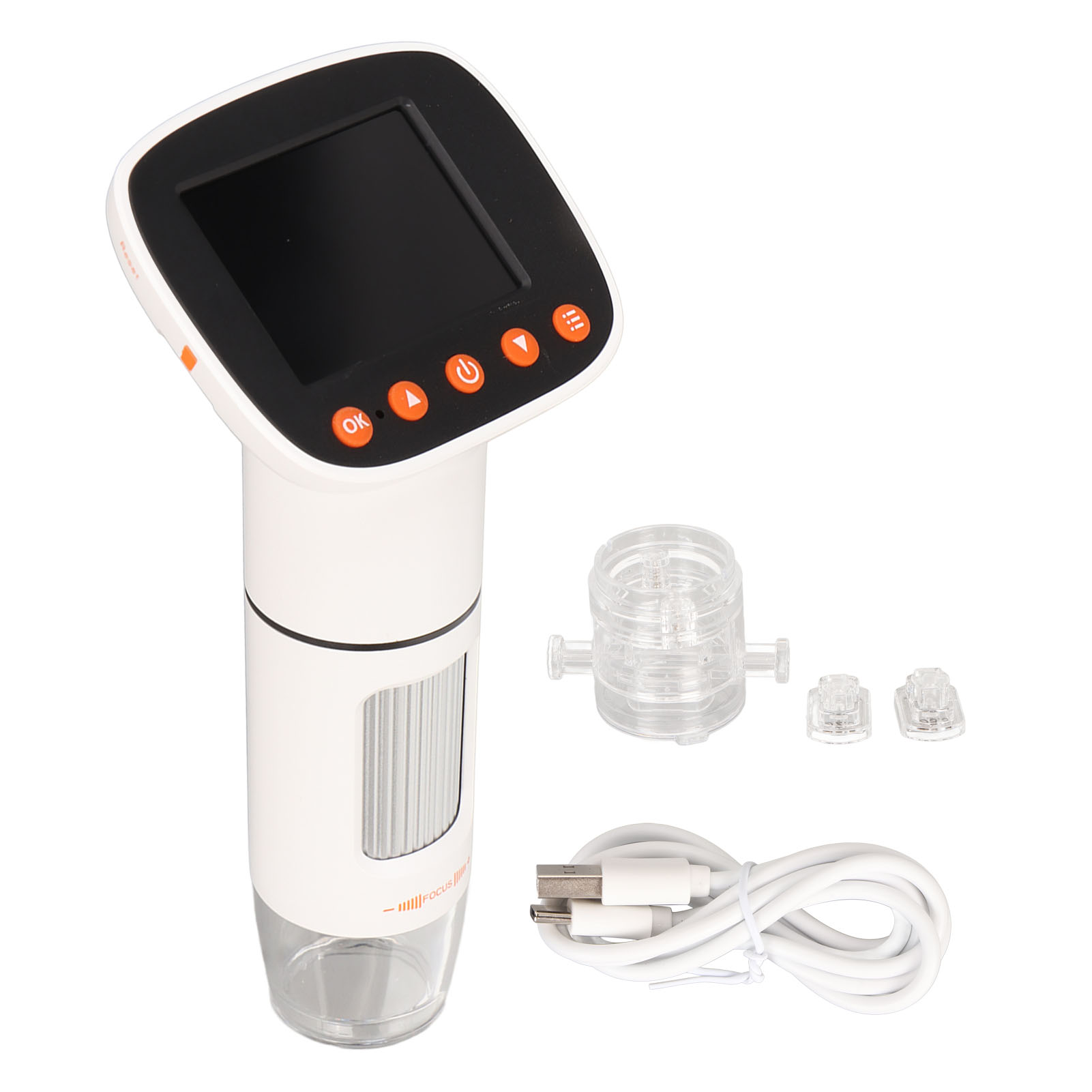 Microscope numérique LCD 2,0 pouces 50x-1000x, 8 LED, batterie 800 mAh, USB